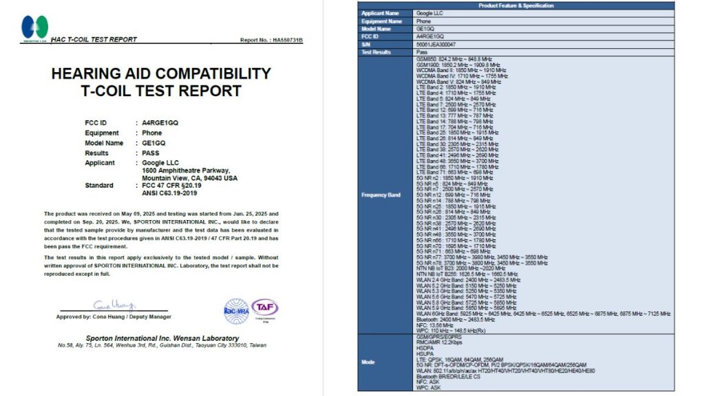 Google Pixel SMartphone spotted on FCC