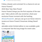 Honor Power 2 - Honor Power 2 Snowman Airbag Stand (Weibo Post)
