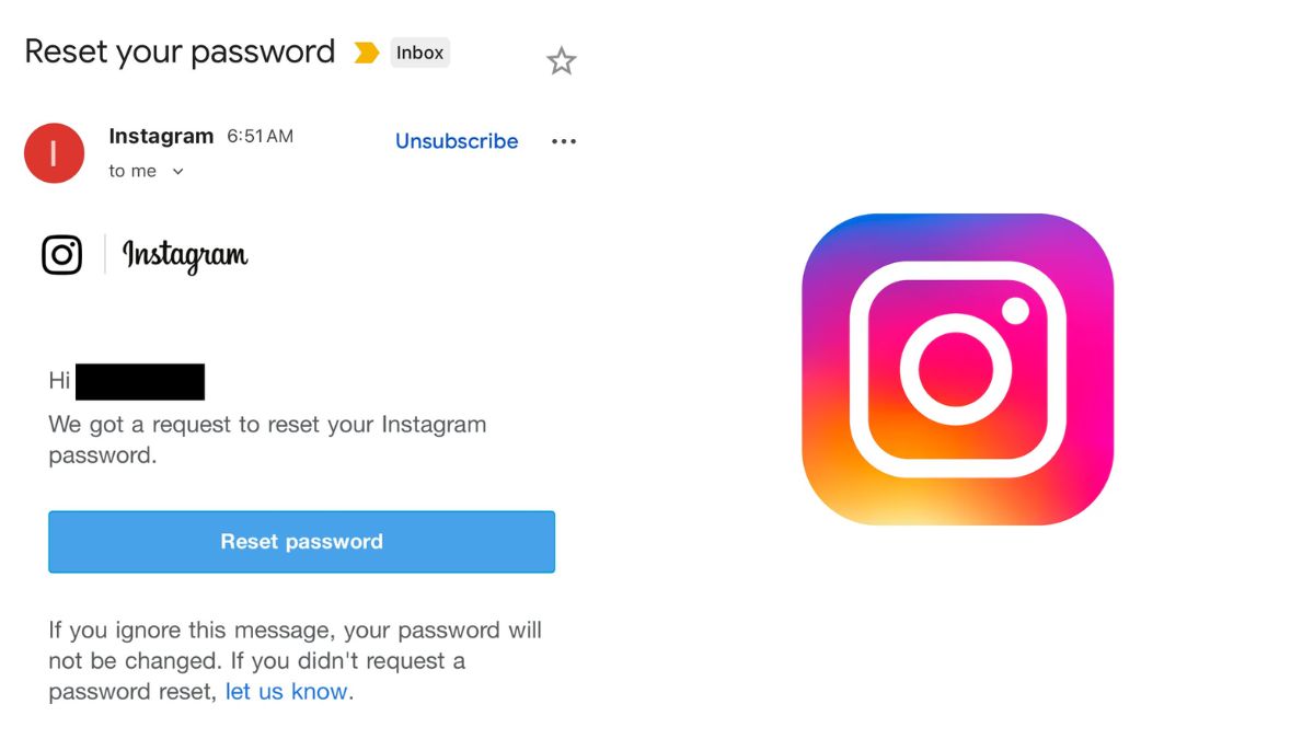 Instagram Password Reset