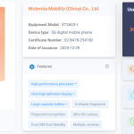 Motorola X70 Air Pro - TENAA Certification Listing (1)