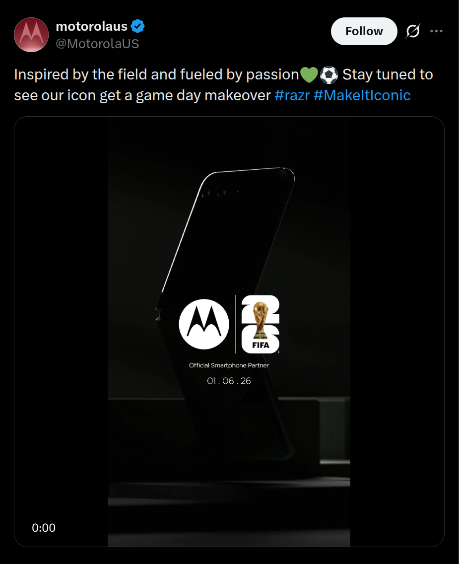 Motorola x FIFA Official Smartphone Partner - X Post
