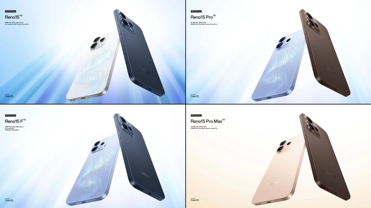 OPPO Reno 15 5G, Reno 15 Pro 5G, Reno 15 F 5G, and Reno 15 Pro Max 5G - Feature Image