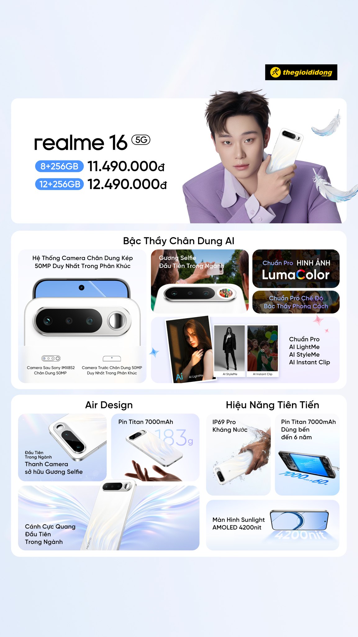 Realme 16 5G Specs and Pricing - Vietnam