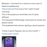 Realme Neo 8 - Cyber Purple (Weibo)