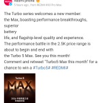 Redmi Turbo 5 Max - Weibo