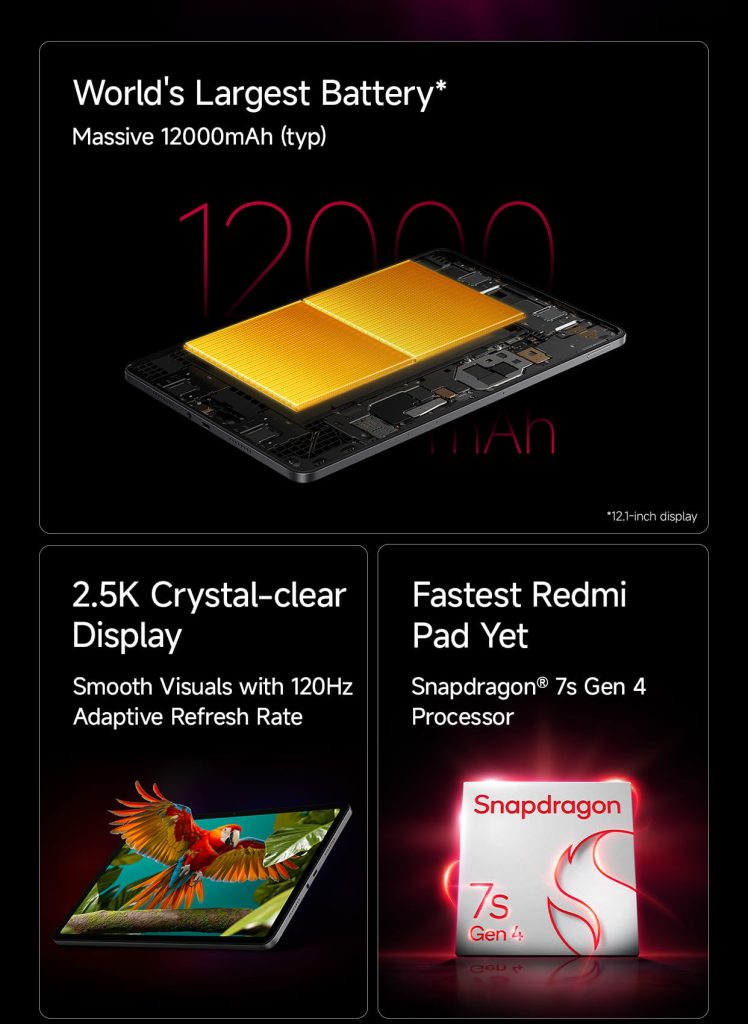 Redmi pad 2 Pro specs 1
