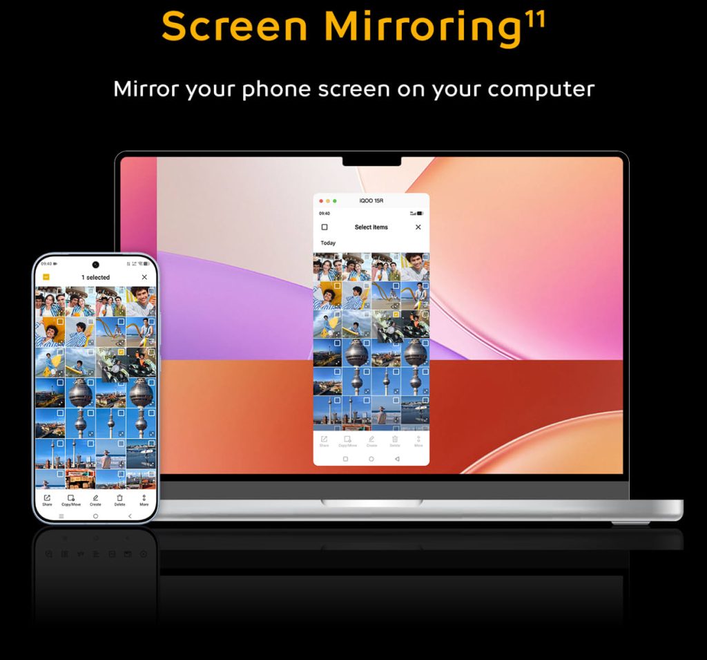 iQOO 15R Screen Mirroring