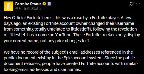 Fortnite Clarificiation on the littlestjeff1