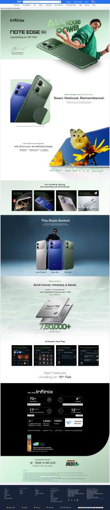 Infinix Note Edge - Flipkart Microsite