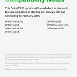 List of compatible phones - Feb 2026 Update ColorOS