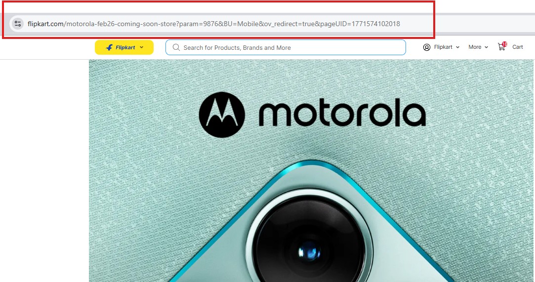 Motorola Edge 70 Fusion Address Bar