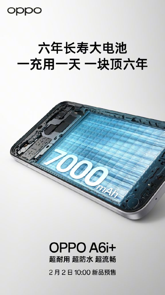 Oppo A6i+ Battery