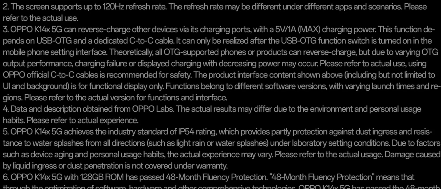 Oppo K14X 5G reverse charging and 128GB internal storage