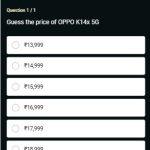 Oppo K14x 5G pricing Quiz