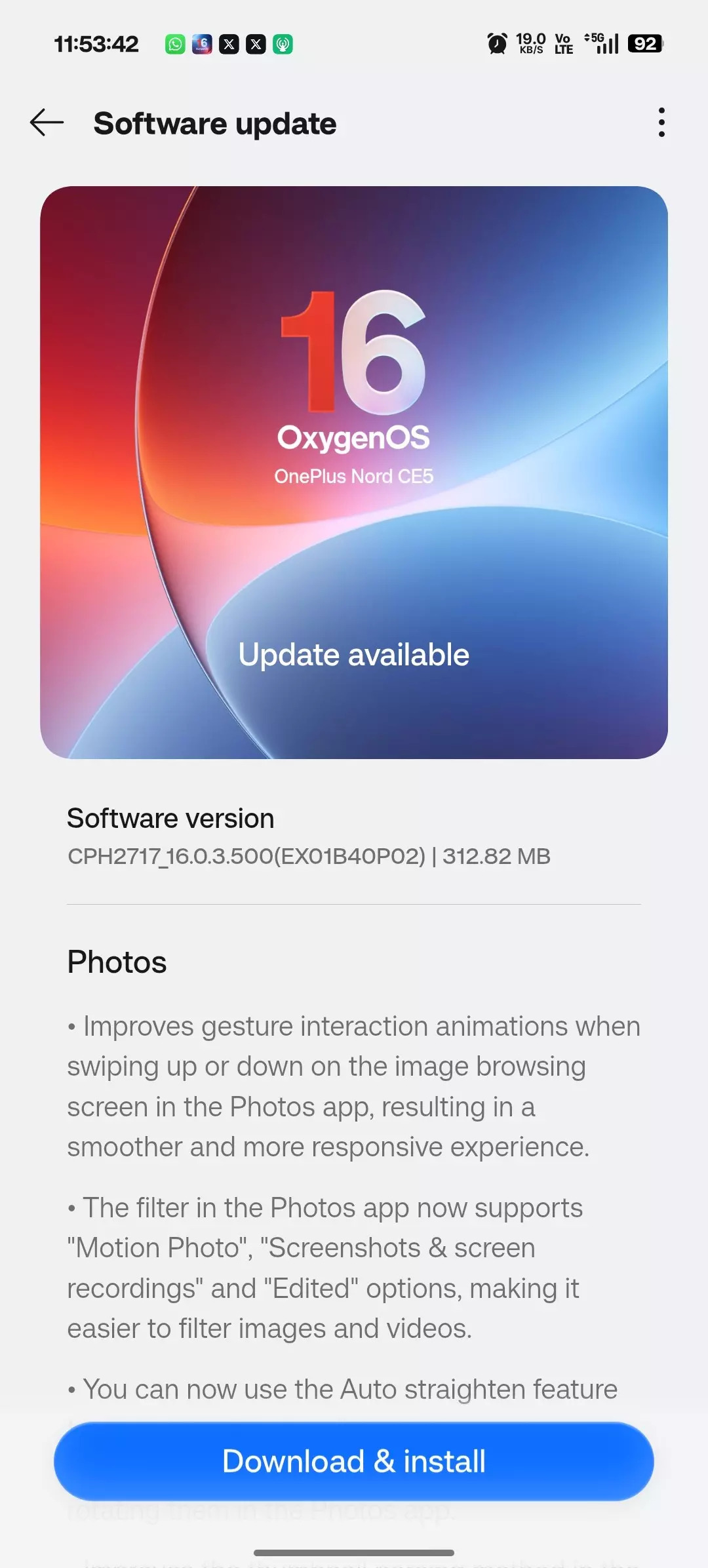 OxygenOS B40P02 SOTA update for Nord CE 5