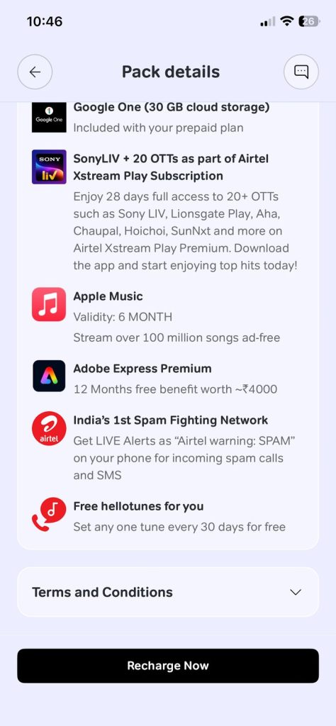 Plan ₹449 - Airtel