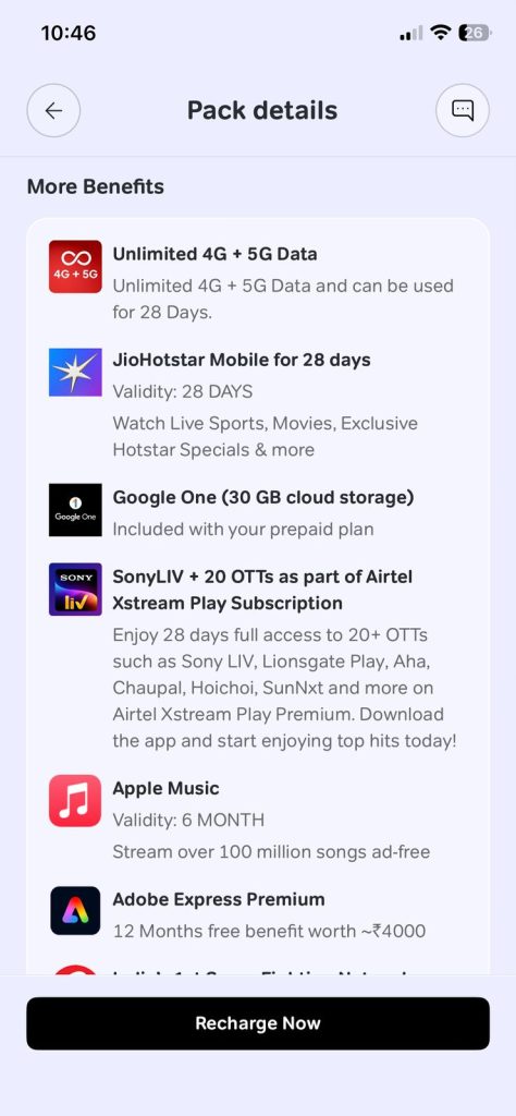 Plan ₹449 - Airtel