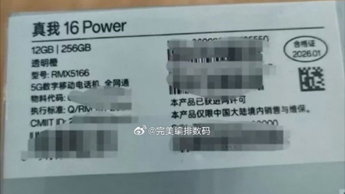 Realme 16 Power - Reatil Box Image