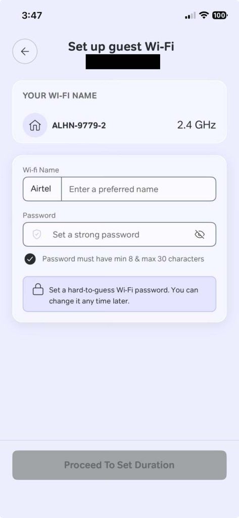 Set Guest WIfi