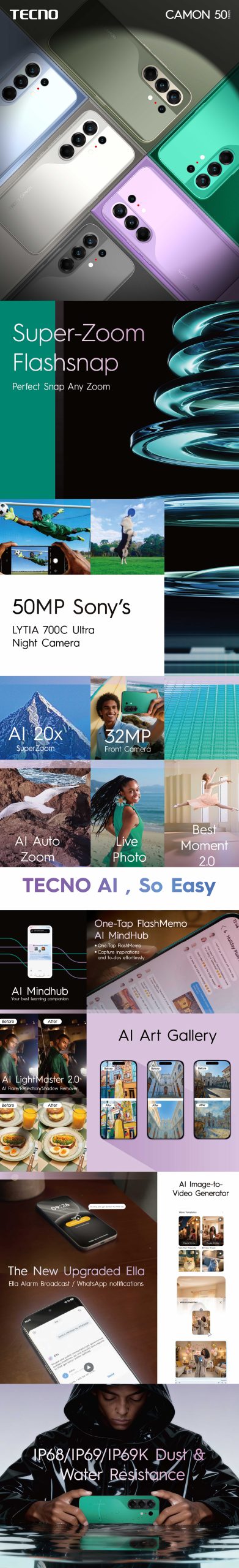 Tecno Camon 50 Series