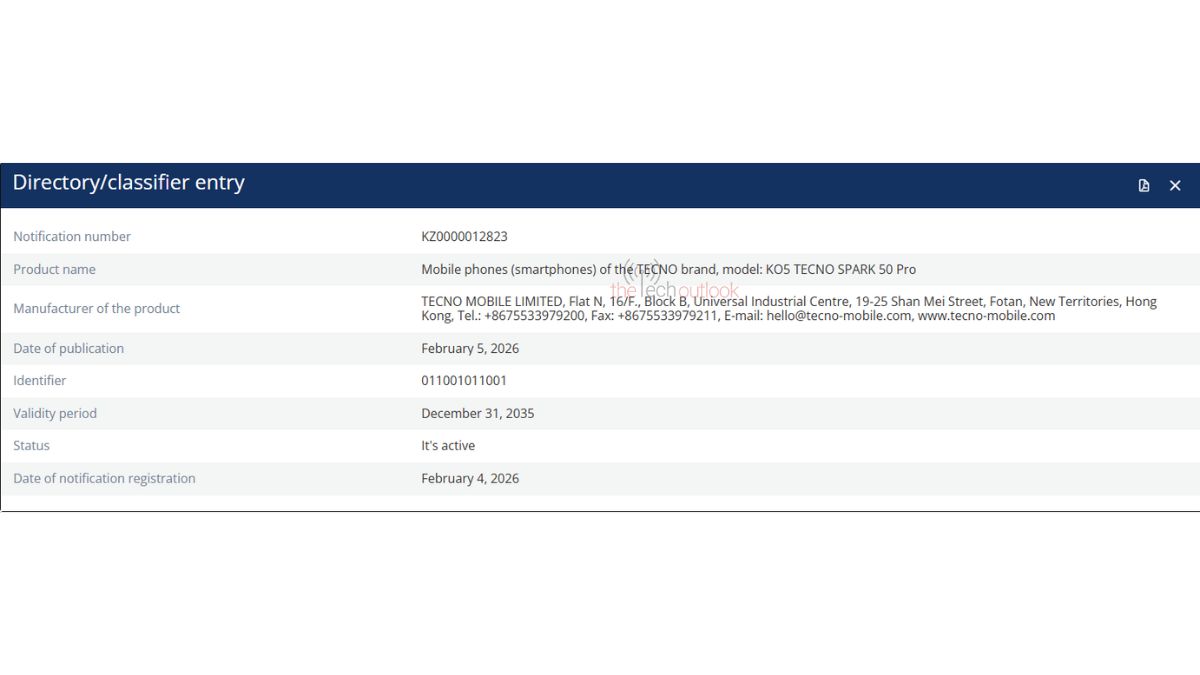 Tecno spark 50 Pro EEC