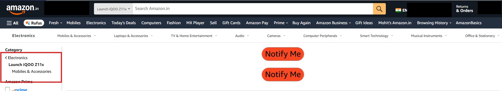 iQOO Z11x 5G Amazon India