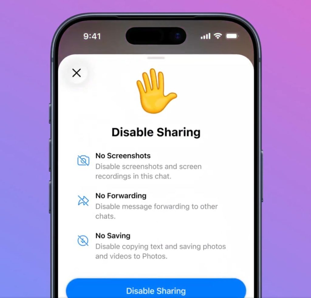 Disable Sharing feature in Telegram Premium - Step 4