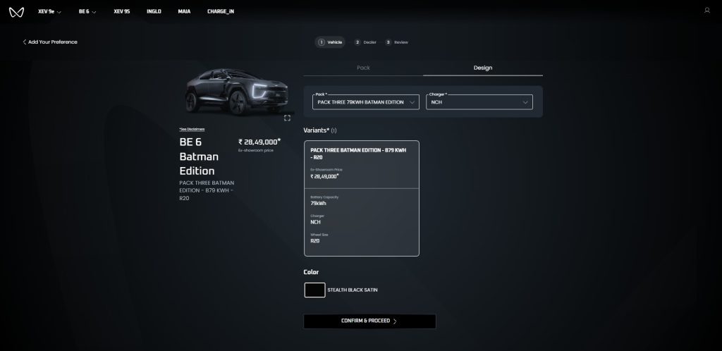 How to add preference - Mahinde BE 6 Batman Edition