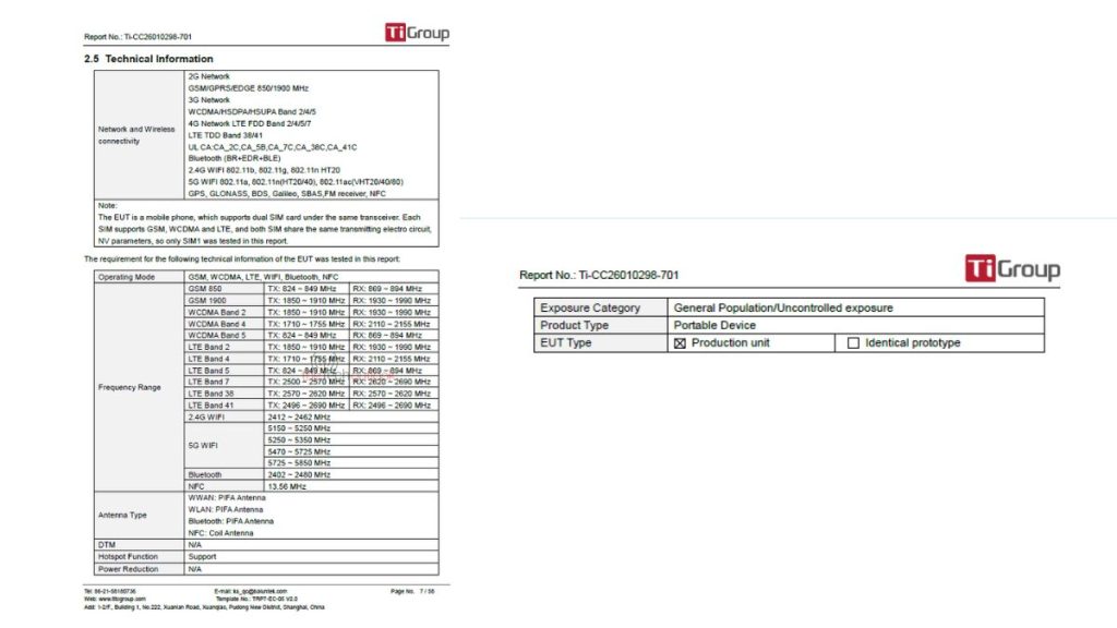 Infinix Hot 70 - Connectivity FCC (X6895)