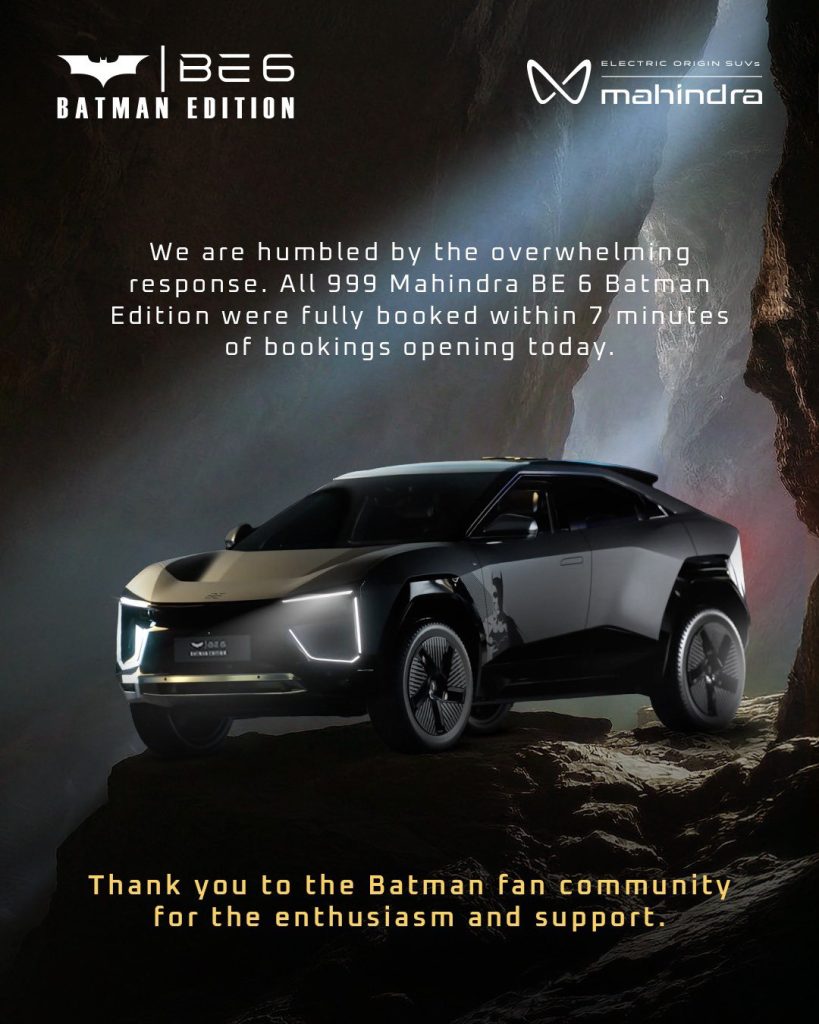 Mahindra BE 6 Batman Edition