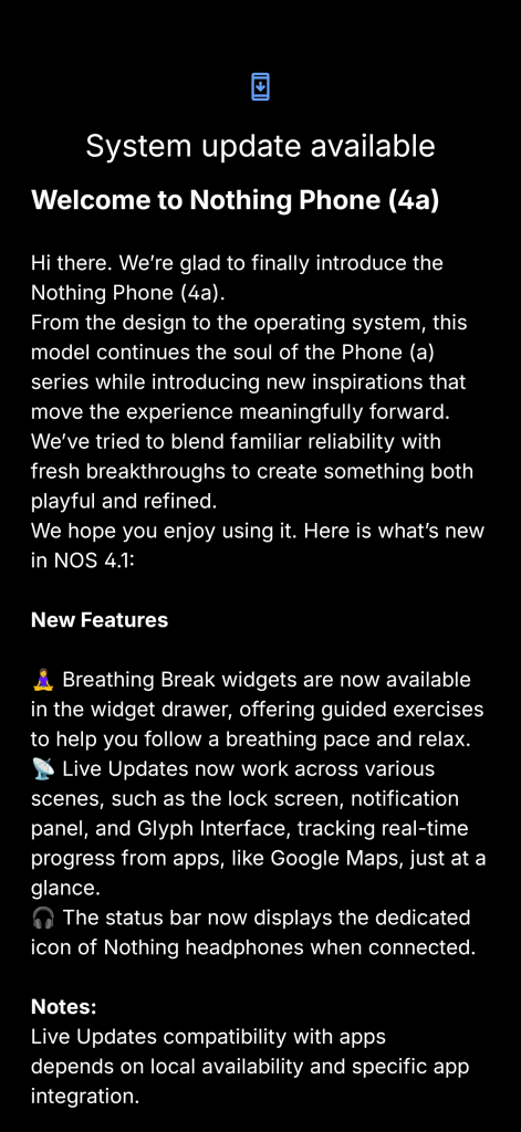 Phone (4a) - March 2026 Update