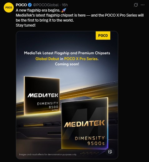 Poco X8 Pro Series - Chipset Confirmed