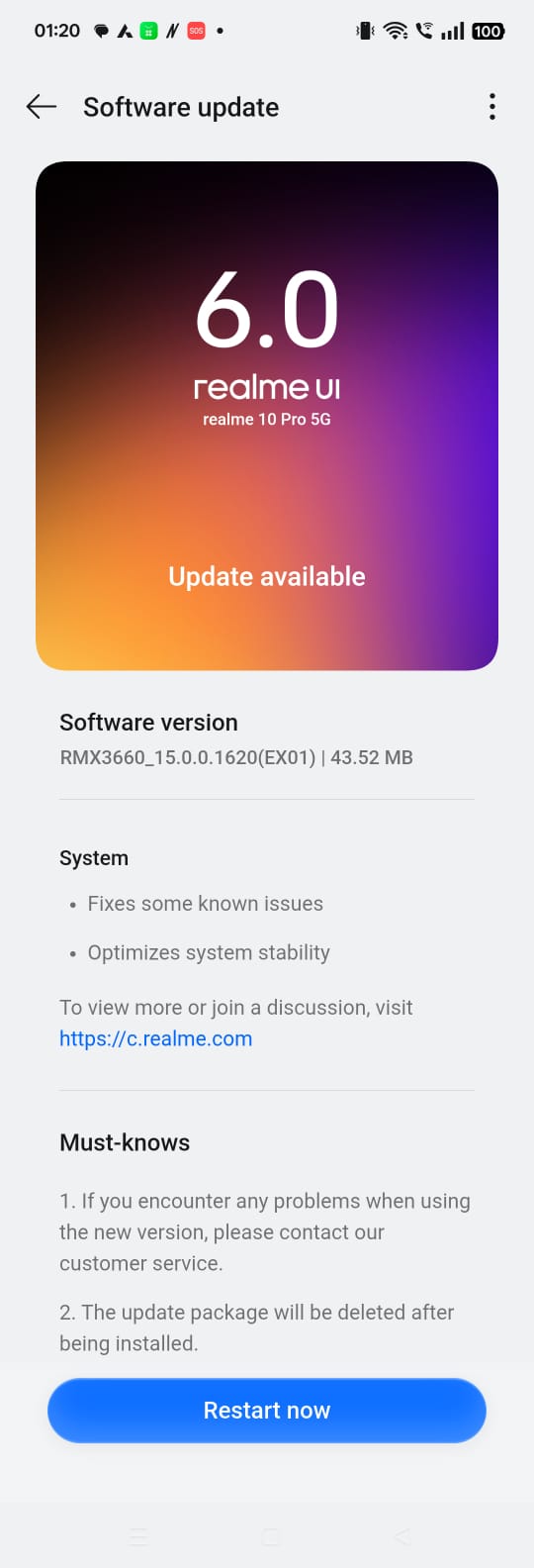 Realme 10 Pro 5G - March 2026 Update
