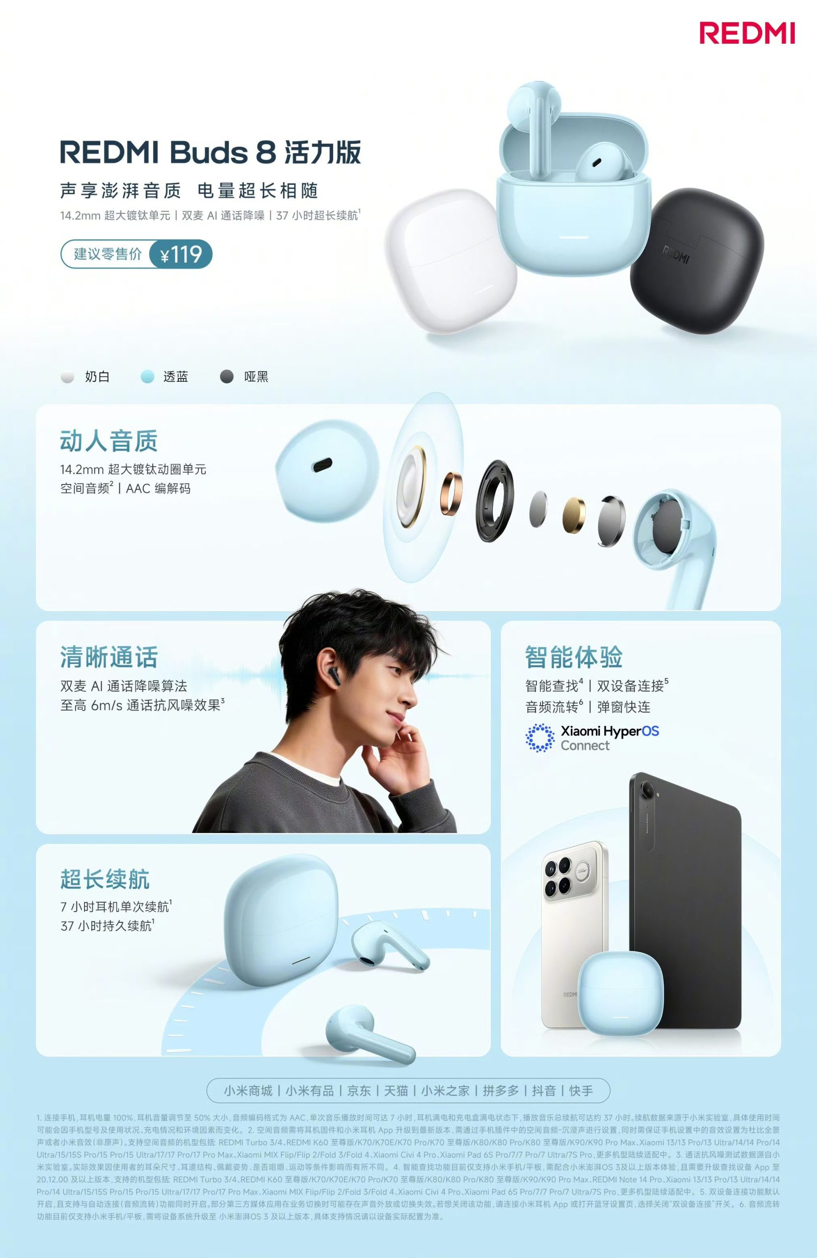 Redmi Buds 8 Active - Poster