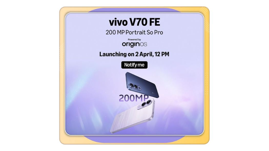 Vivo V70 FE Launch India