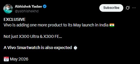 Vivo X300 Ultra and X300 FE - India Launch Timeline Tipped