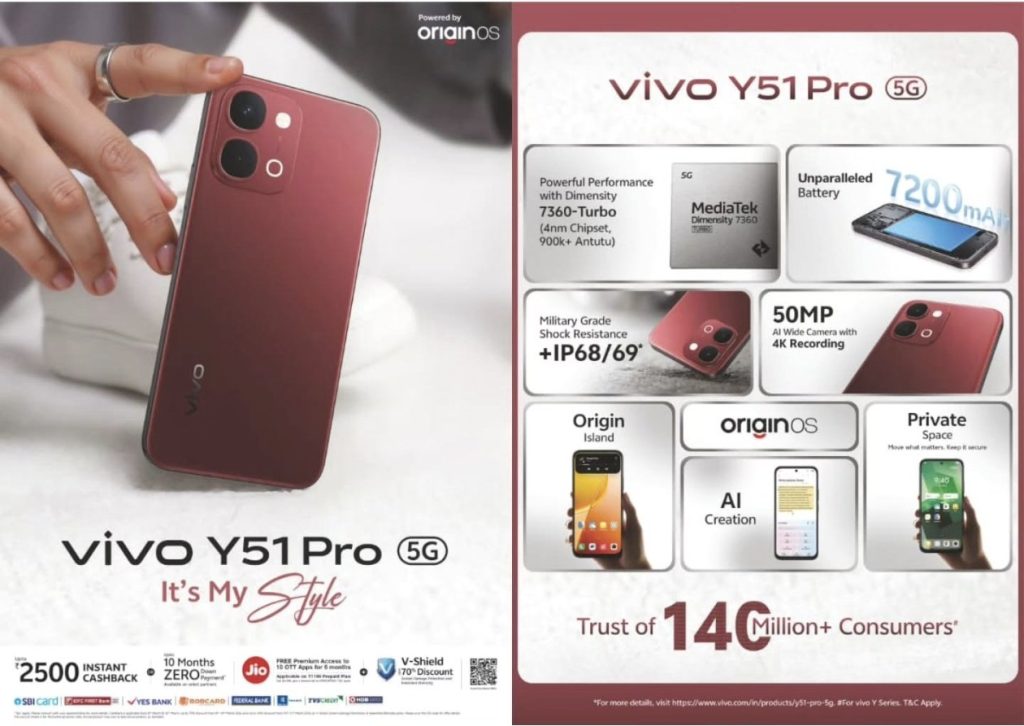 Vivo Y51 Pro 5G - Marketing Poster