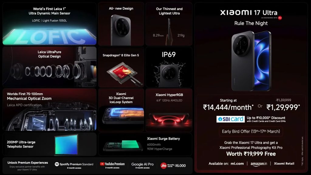 Xiaomi 17 Ultra - Specs and Offers India