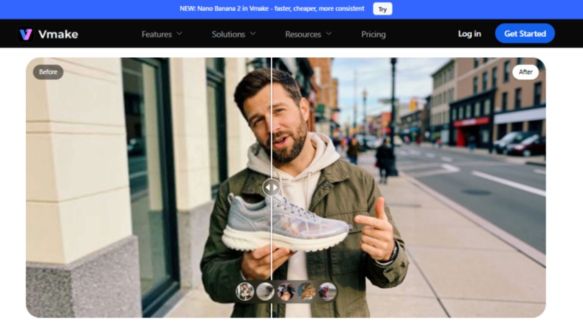 vmake's ai video enhancer