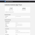 Motorola Edge 70 Pro - Geekbench