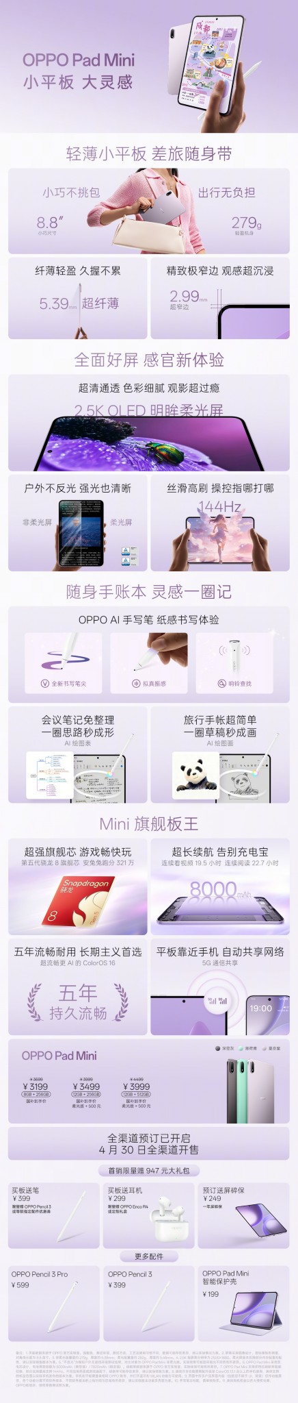 Oppo Pad Mini - Specs