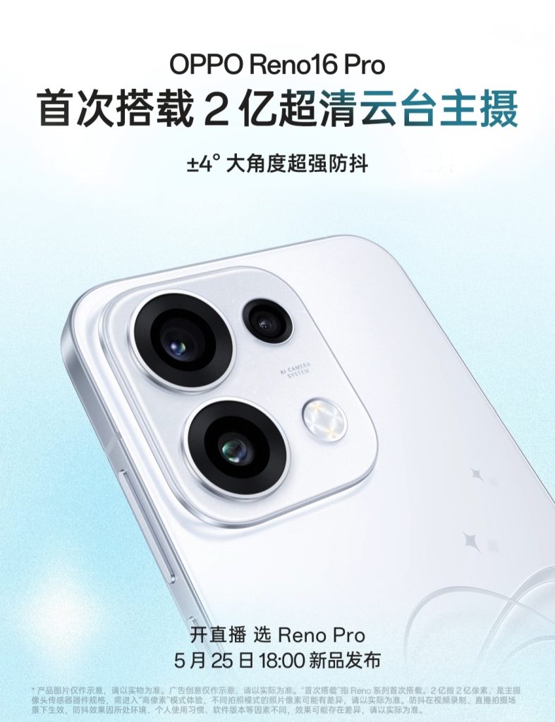Oppo Reno 16 Pro features