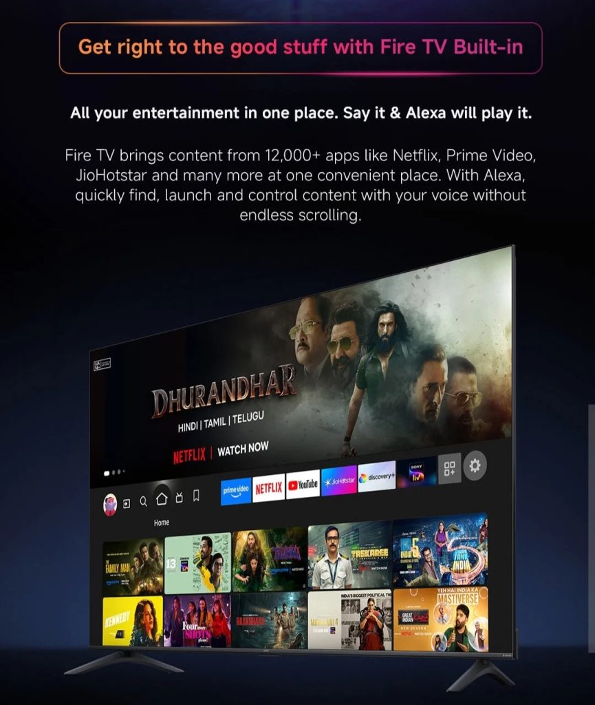 Xiaomi TV FX Mini LED features