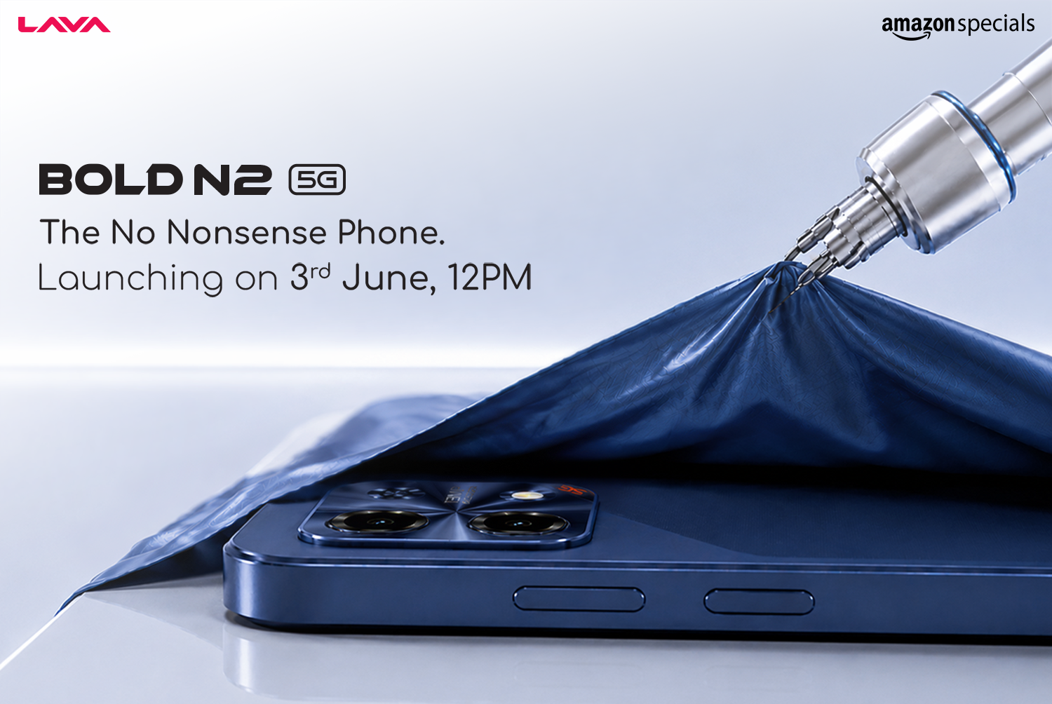 LAVA Bold N2 5G Teaser on Amazon