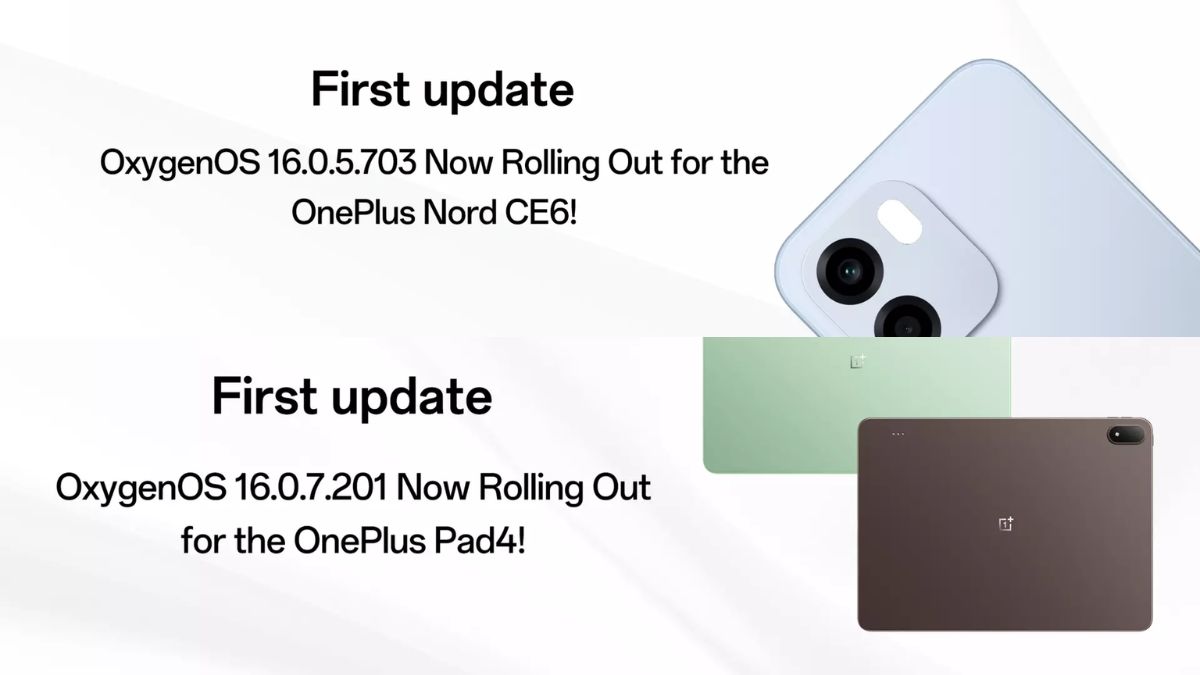 OnePlus Nord CE6 and Pad 4 First Update