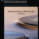 Oppo Find X9s and Find X9 Ultra India Launch teased
