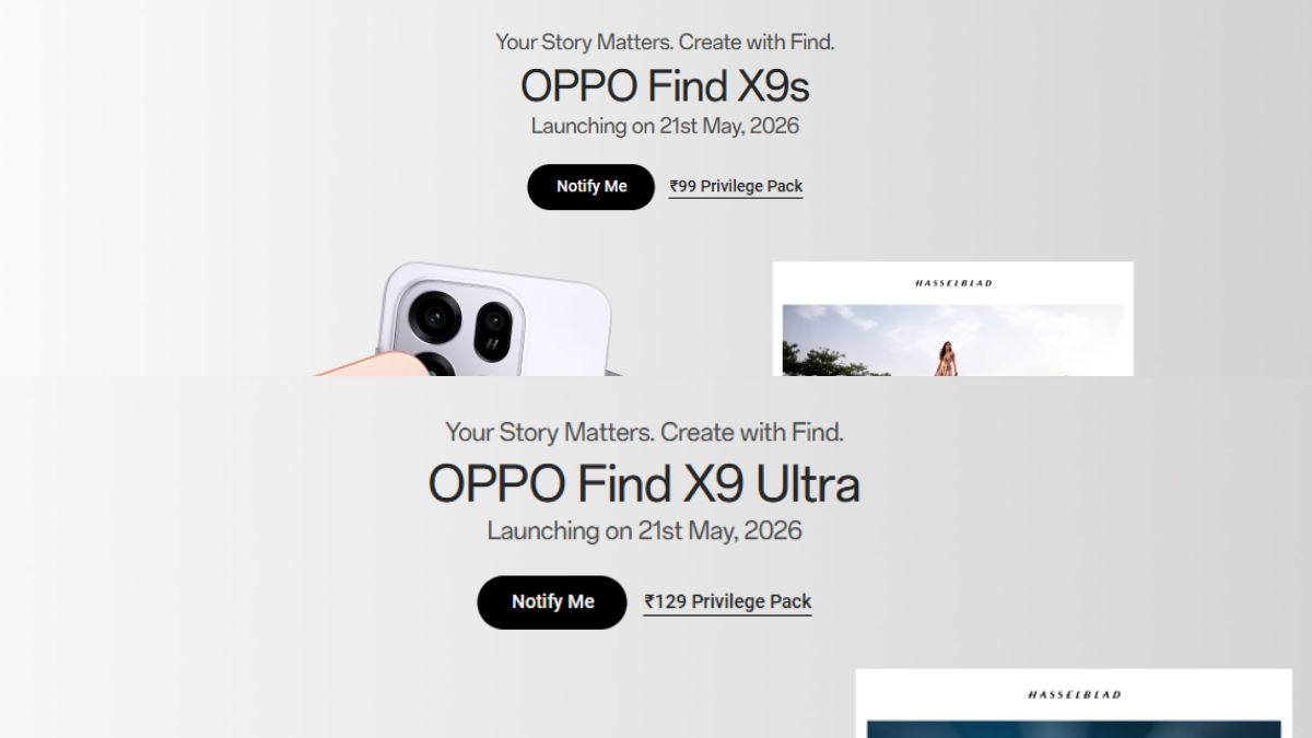 Oppo Find X9s and Find X9 Ultra Pre-reservation
