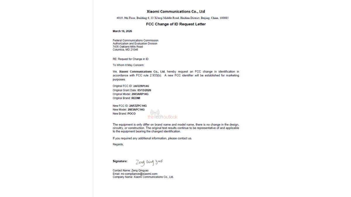 Poco C Pad Change ID Letter