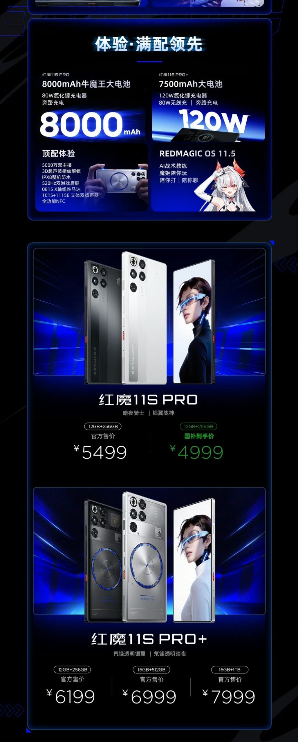 RedMagic 11s Pro Series - More Specs