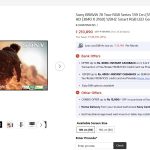 Sony BRAVIA 7II True RGB Series 139 cm (55 Inch) TV - ShopatSC